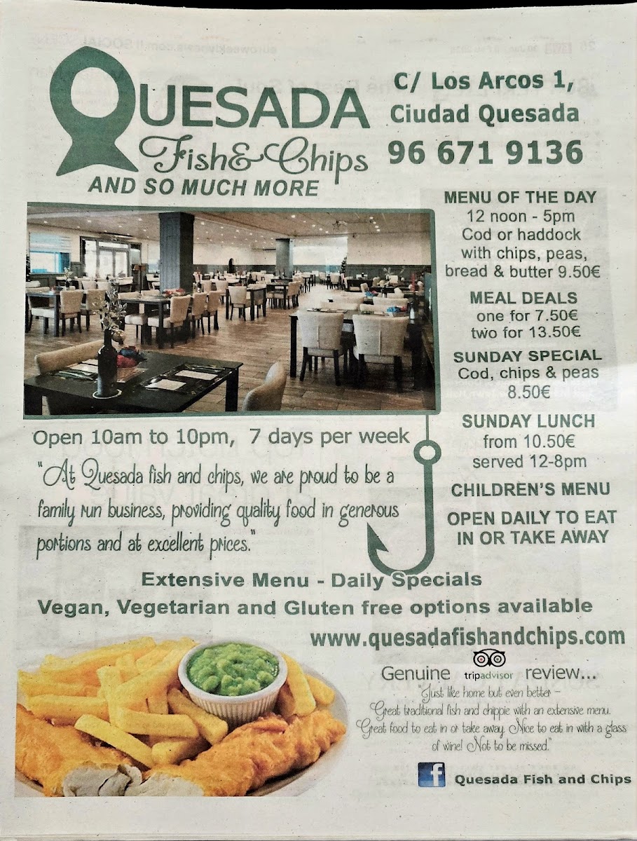 Quesada Fish and Chips Menu - Image 4